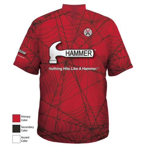 Hammer Red Black Widow Hammer Logo Front