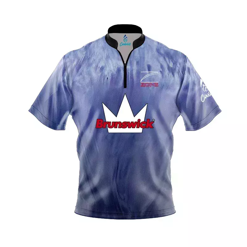 Brunswick Danger Zone Purple Ice Fast Track CoolWick Bowling Jersey