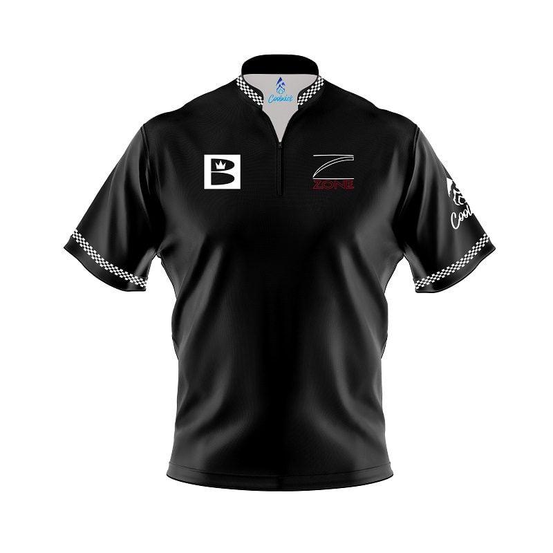 Brunswick Vintage Danger Zone Black Z90B Coolwick Bowling Jersey