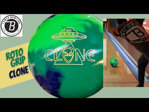 Roto Grip Clone Bowling Ball - 14lb Undrilled (Alien/Deep Mist/Cyber Grape)